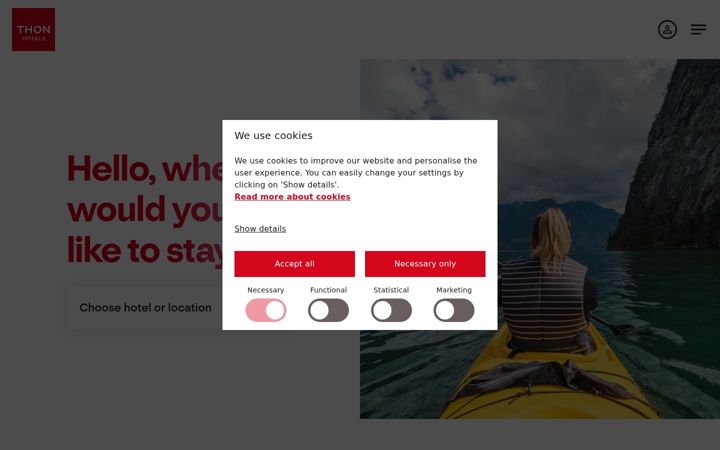 Screenshot of thonhotels.com