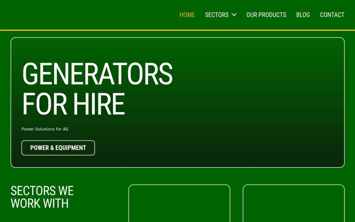 Screenshot von thorncliffeeventpower.co.uk