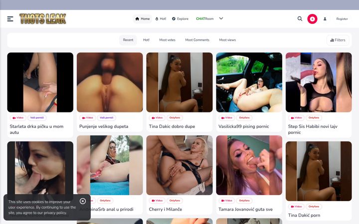 Screenshot of thots-leak.com
