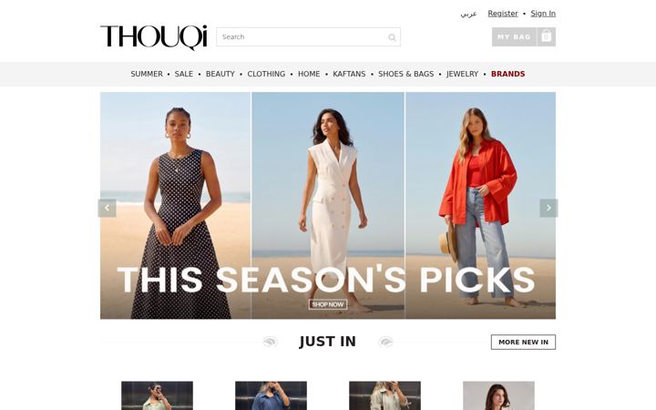 Screenshot of thouqi.com