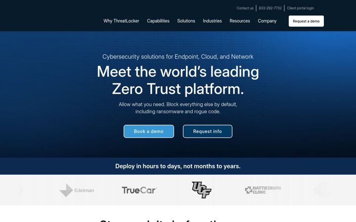 Screenshot di threatlocker.com