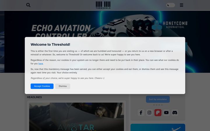 Screenshot of thresholdx.net
