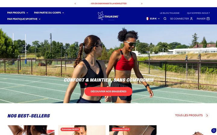 Screenshot of thuasne.shop