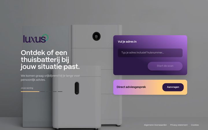 Screenshot of thuisbatterij-berekenen.nl