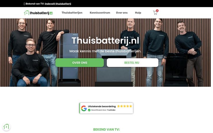 Snímek obrazovky thuisbatterij.nl