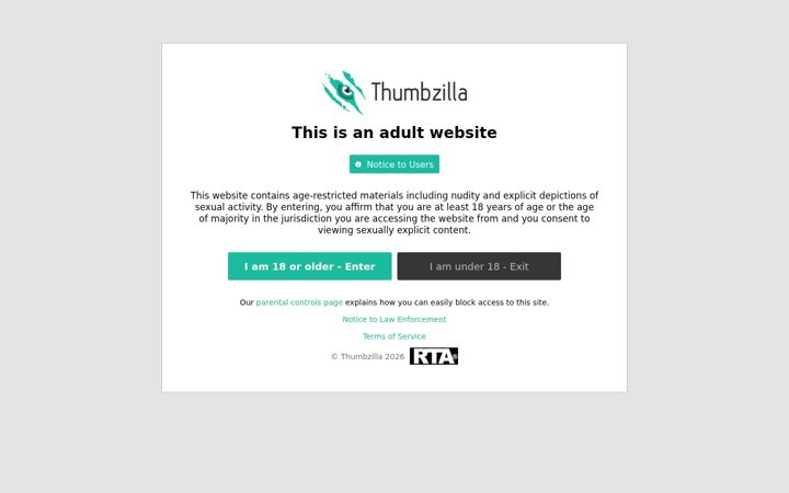 Screenshot von thumbzilla.com
