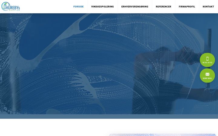 Screenshot of thurebysservice.dk