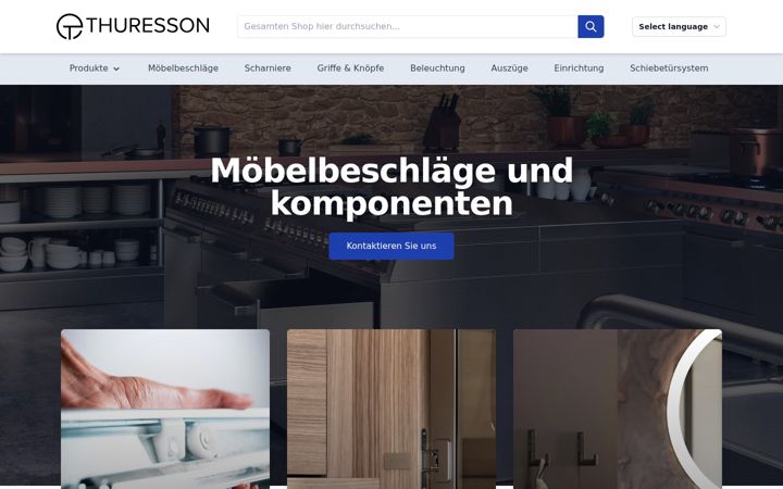 Screenshot of thuressontrading.de