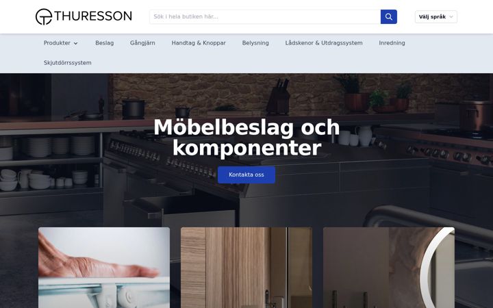 Screenshot of thuressontrading.se
