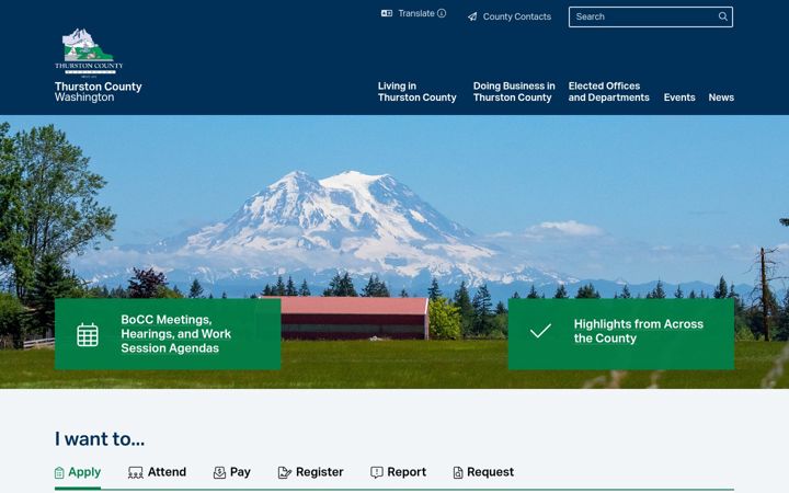 Screenshot of thurstoncountywa.gov