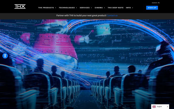 Screenshot of thx.com