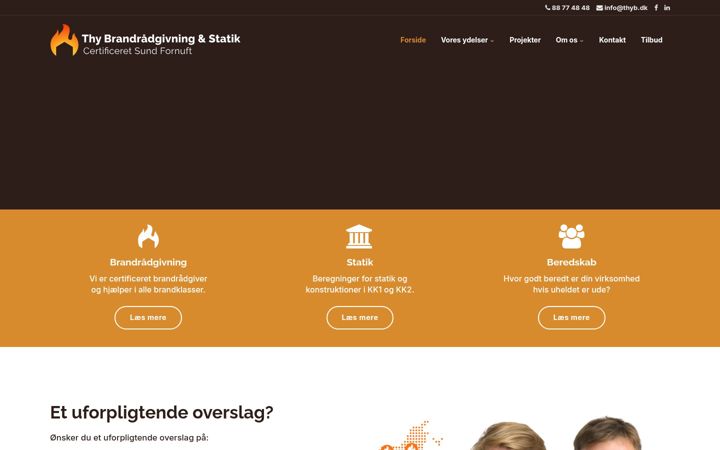 Zrzut ekranu thybrandraadgivning.dk