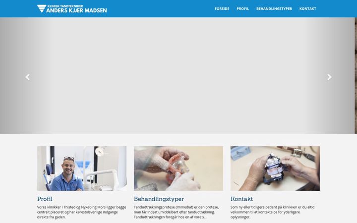 Screenshot of thymorstand.dk