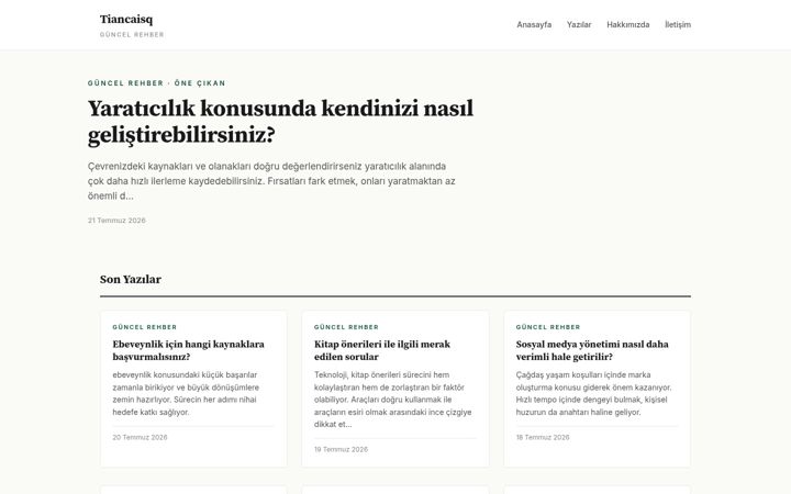 Screenshot of tiancaisq.com