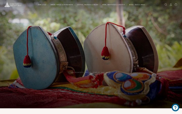 Screenshot of tibetantreasures.com