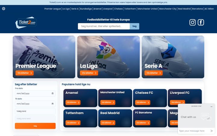 Capture d'écran de ticket2.com