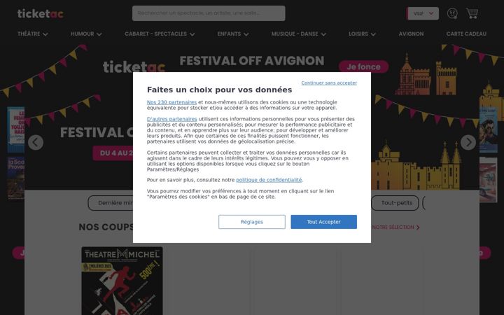 Screenshot of ticketac.com