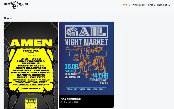 Screenshot ta' ticketdealer.shop
