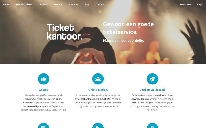 Screenshot of ticketkantoor.nl