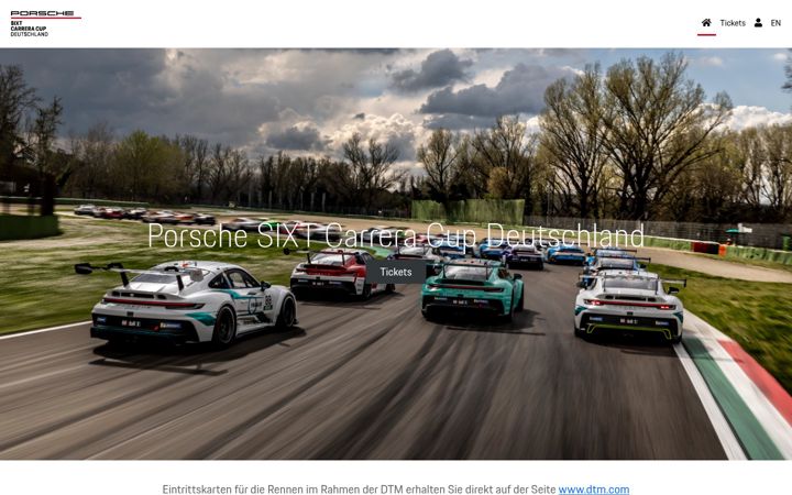 Screenshot of tickets-porschecarreracup.de