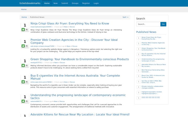 Screenshot of ticketsbookmarks.com