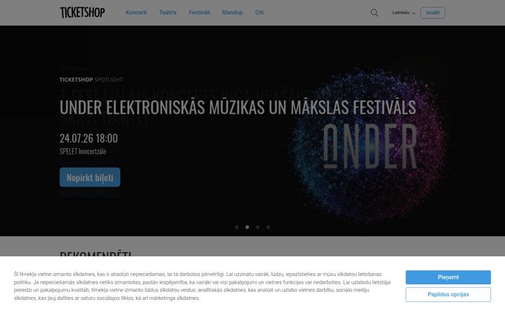 Screenshot of ticketshop.lv