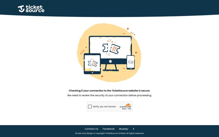 Kuvakaappaus sivustosta ticketsource.com