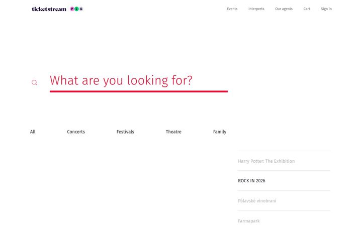 Screenshot of ticketstream.cz