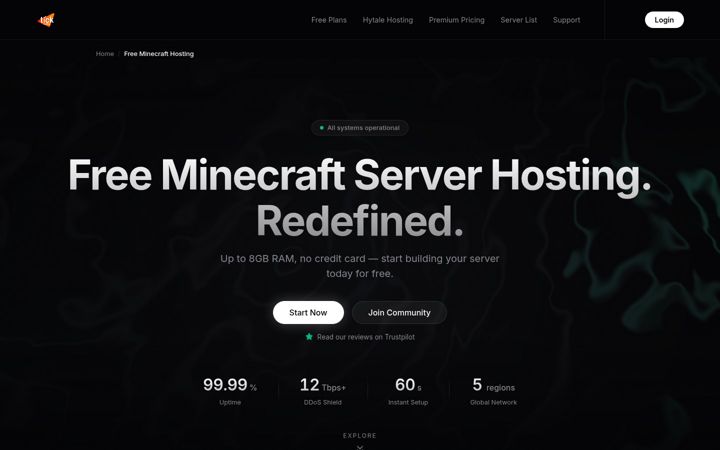 Screenshot of tickhosting.com