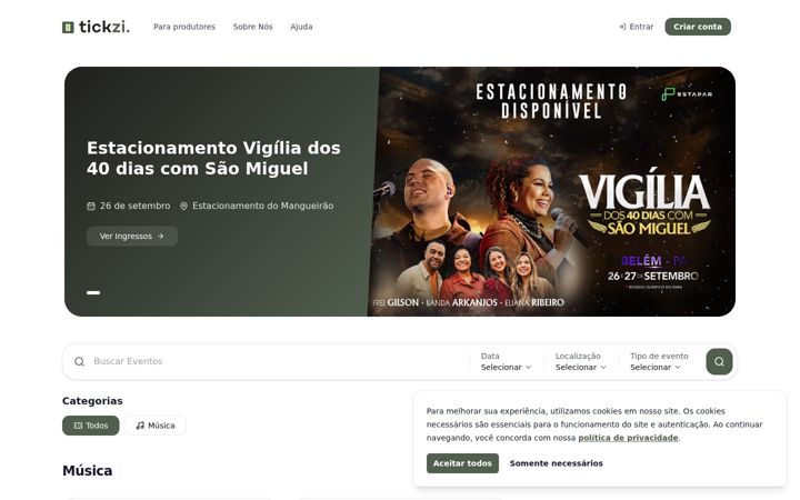 Snímek obrazovky tickzi.com.br