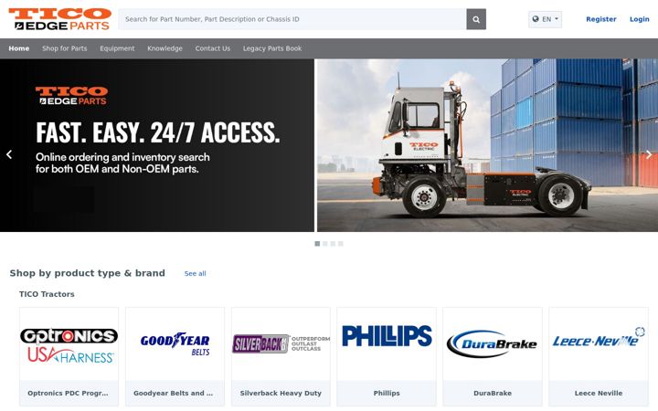Screenshot of ticoparts.com