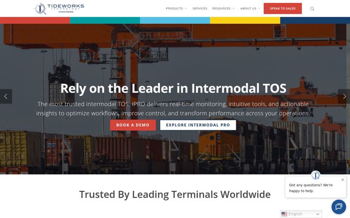 Screenshot of tideworks.com