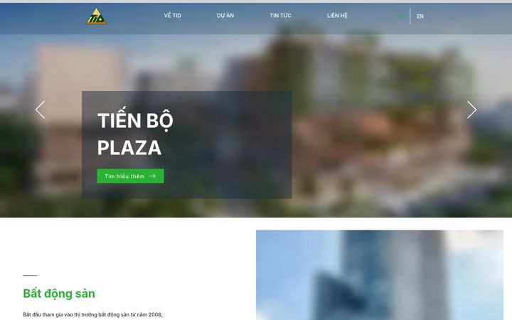Screenshot of tidgroup.com.vn