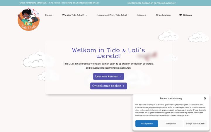 Screenshot of tidoenlali.nl