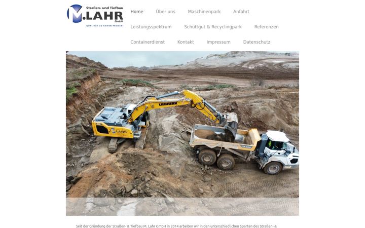 Screenshot of tiefbau-lahr.de