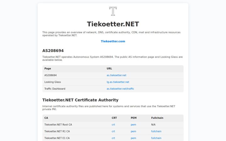 Screenshot of tiekoetter.net