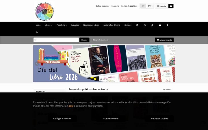 Screenshot di tiendaderegalospadilla.com