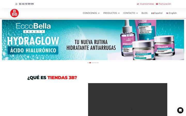 Screenshot of tiendas3b.com