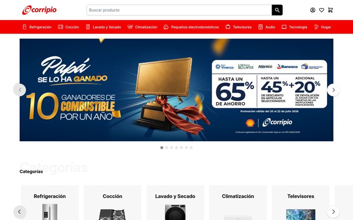 Screenshot of tiendascorripio.com.do