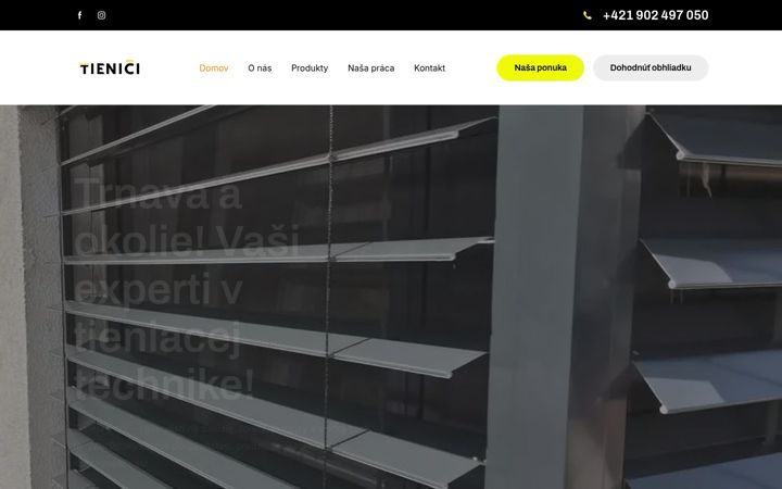 Captura de ecrã de tienici.sk