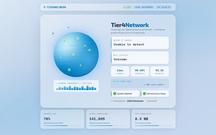 Screenshot του tier4network.com