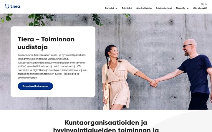 Screenshot of tiera.fi