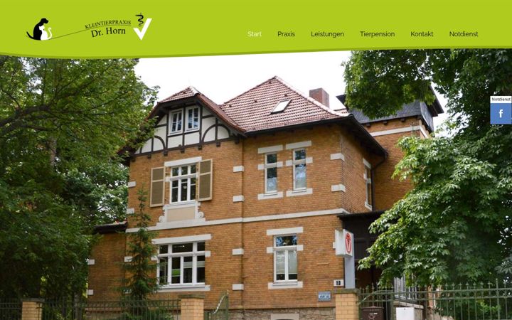 Screenshot of tierarzt-saalfeld.de