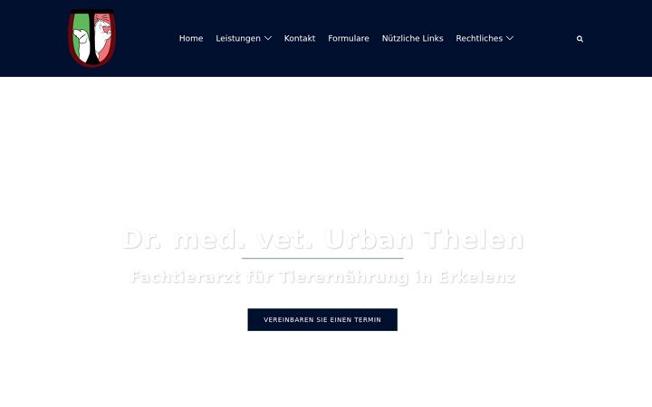 Ekraanipilt saidist tierarzt-thelen.de