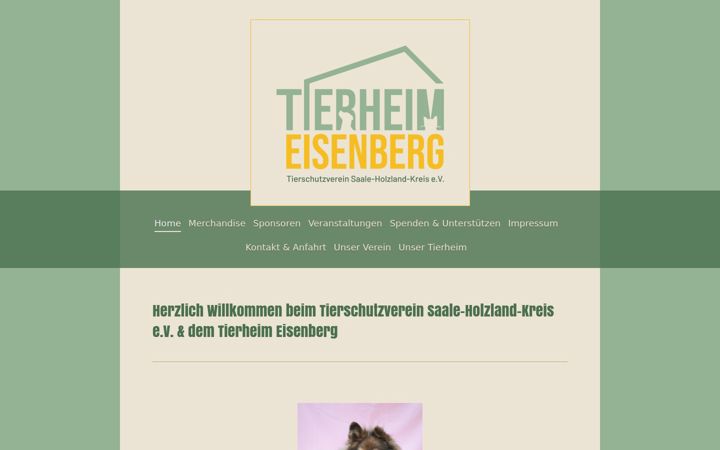 Snimka zaslona za tierheim-eisenberg.de