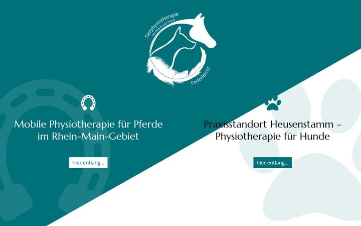 Snimka zaslona za tierphysio-federleicht.de