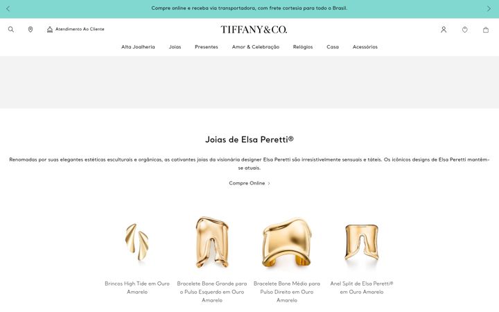 Skärmbild av tiffany.com.br