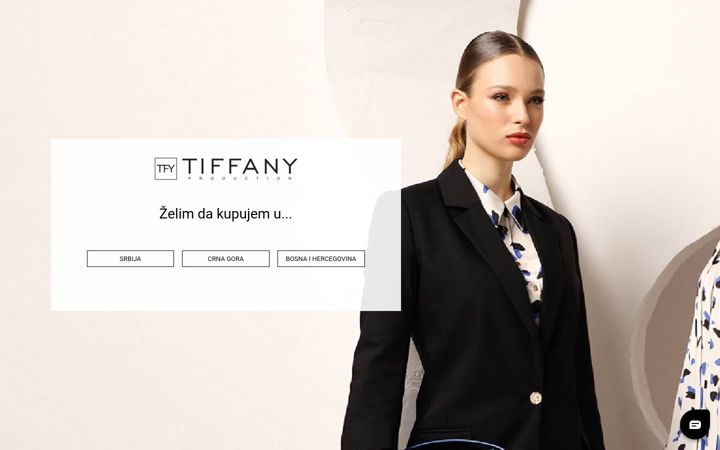 Skærmbillede af tiffanyproduction.com