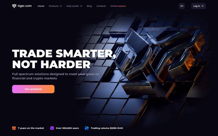 Screenshot of tiger.com