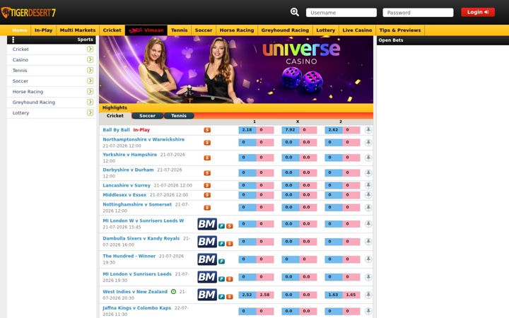 Screenshot of tigerdesert7.com